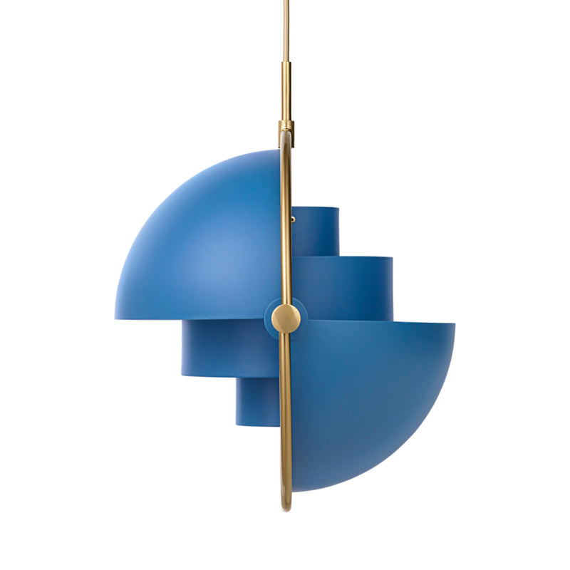 Gubi Multi-Lite Pendant - Brass/Blue | DSHOP