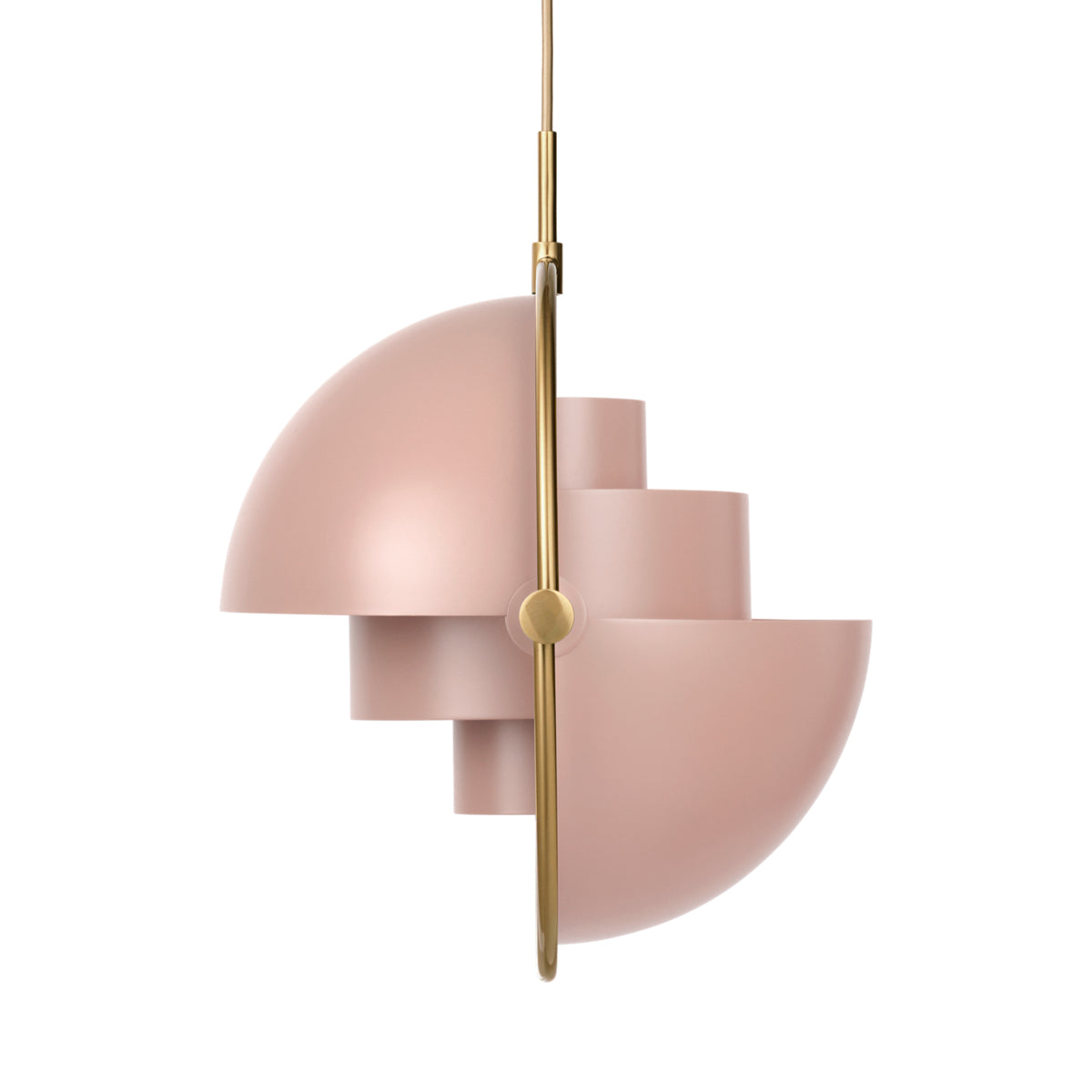 Gubi Multi-Lite Pendant - Modern Light in Rose Dust