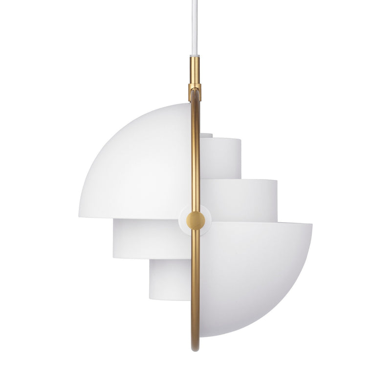 Gubi Multi-Light Pendant - Brass/White | DSHOP
