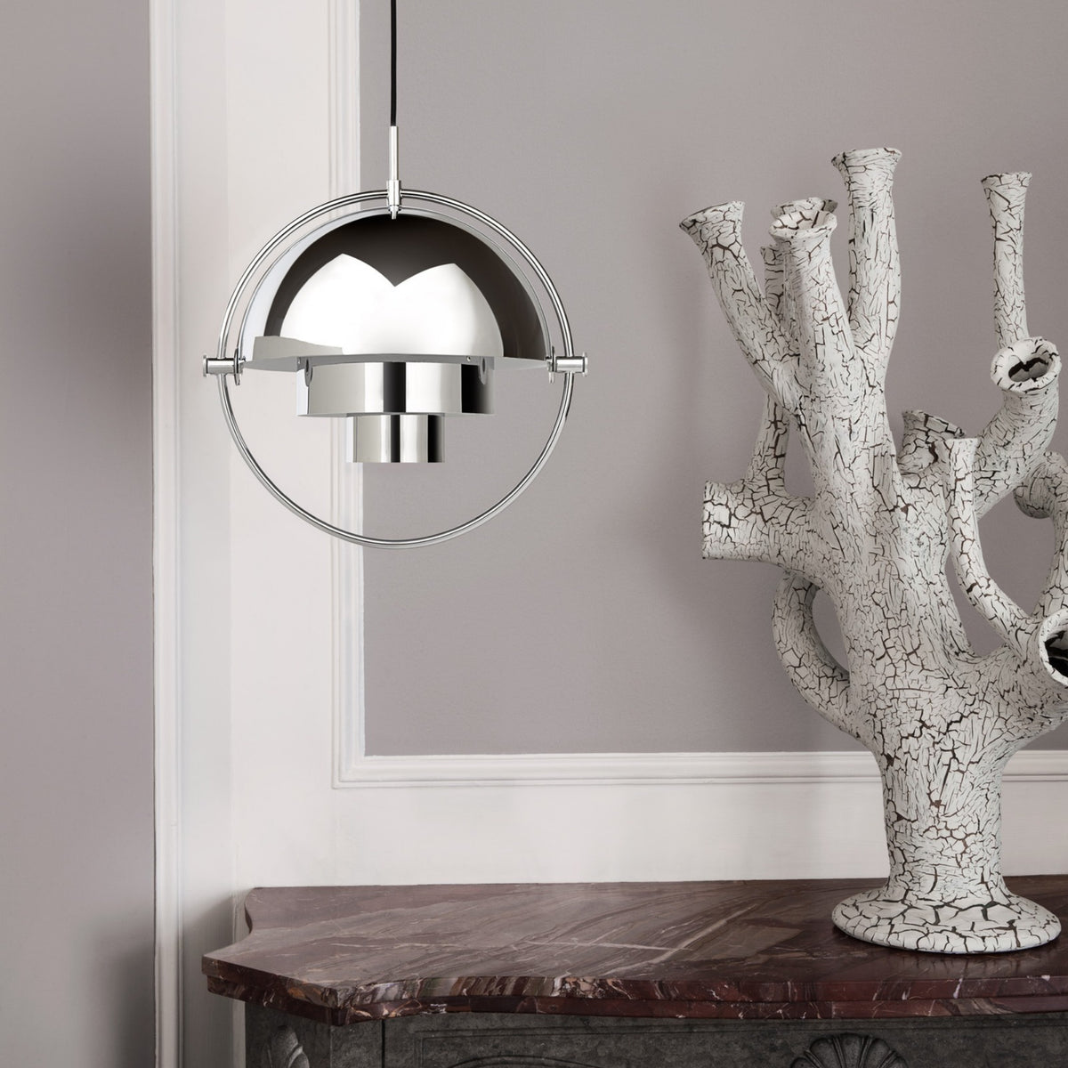 Gubi Multi-Lite Pendant – Luxury Light in Chrome