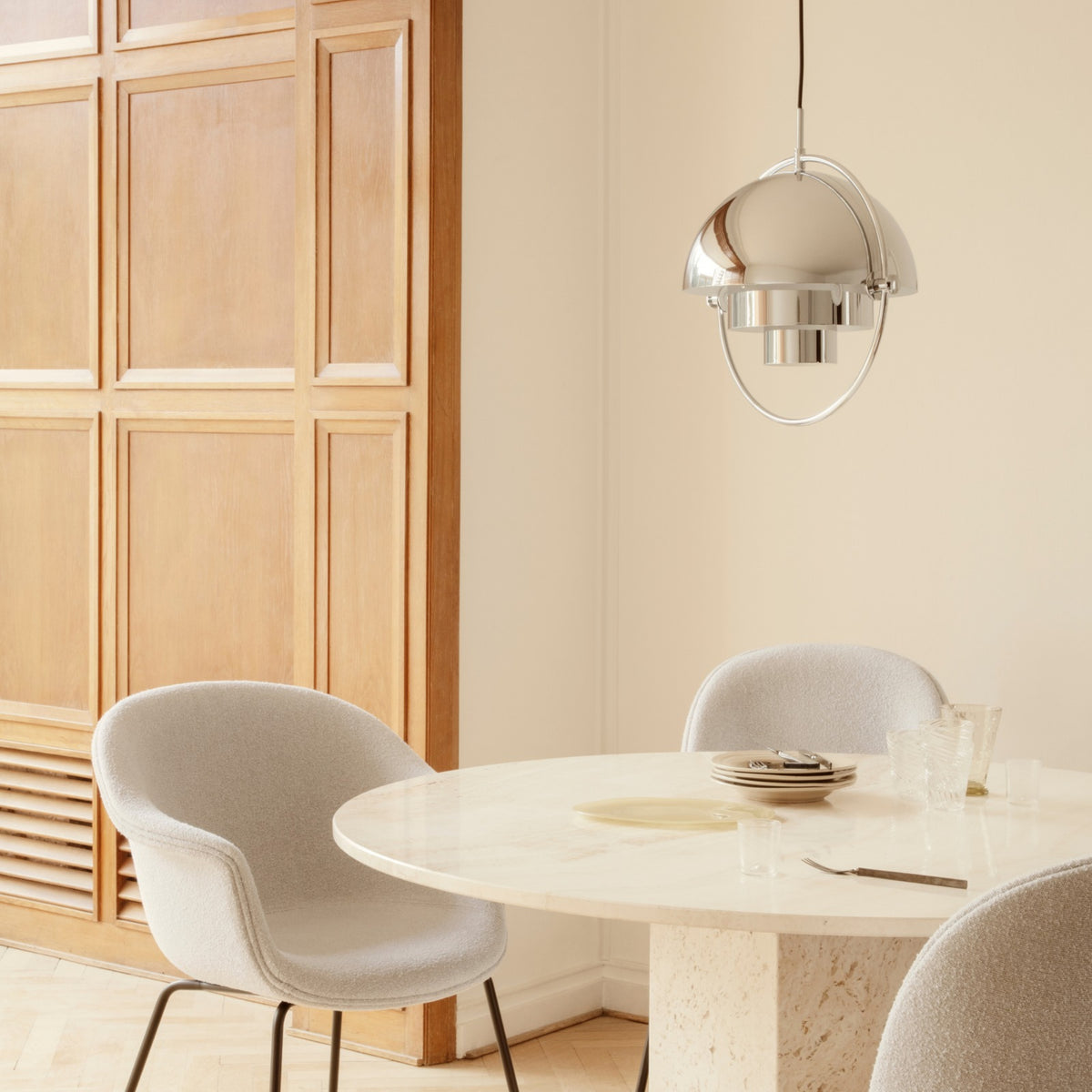 Gubi Multi-Lite Pendant – Louis Weisdorf Pendant Light in Chrome