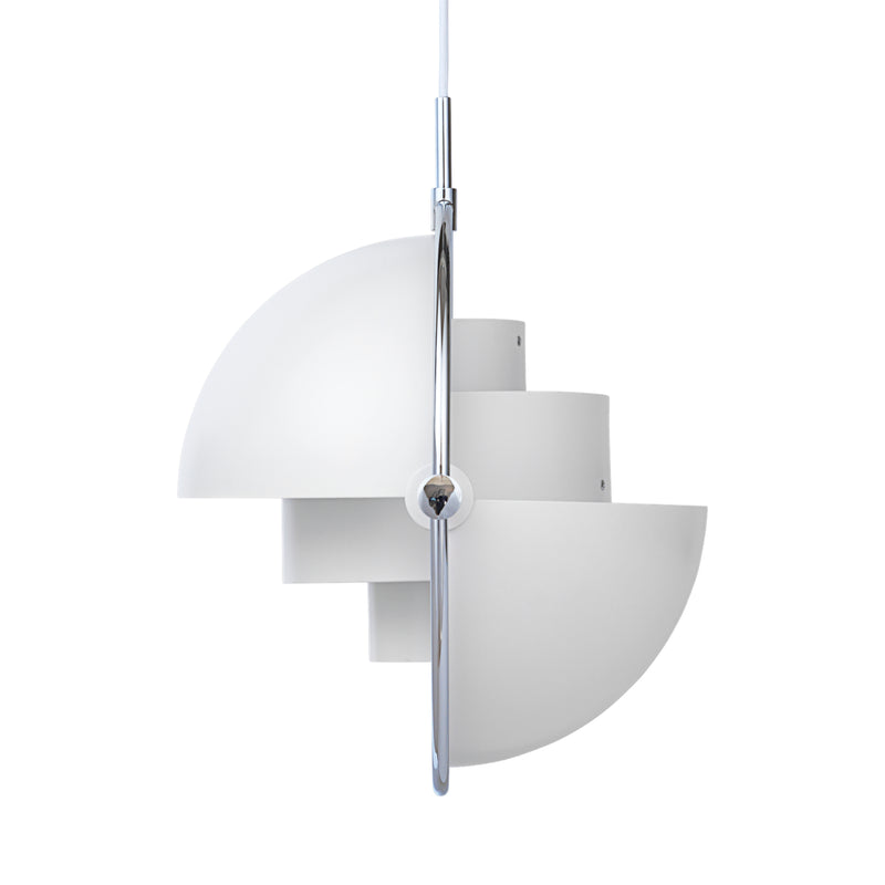 Gubi Multi-Lite Pendant – Modern Light in Chrome / White