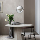 Gubi Multi-Lite Pendant – 1970s Pendant Light in Chrome / White