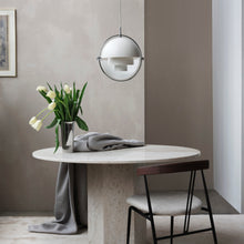 Gubi Multi-Lite Pendant – 1970s Pendant Light in Chrome / White