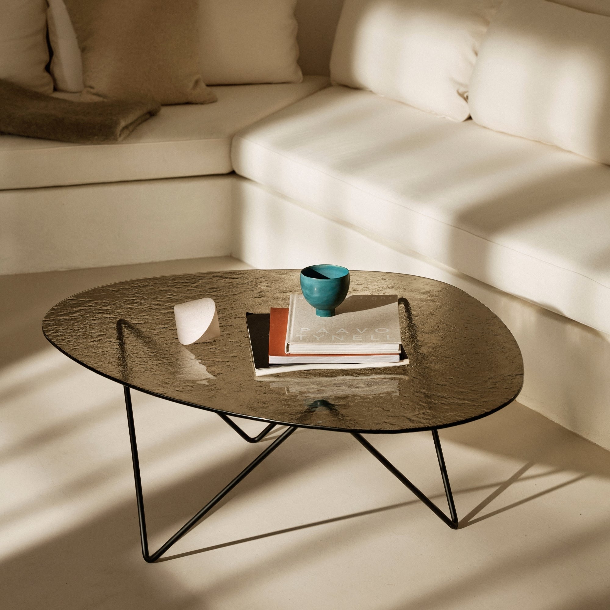 Pedrera Coffee Table, Structured Glass - GUBI | DSHOP