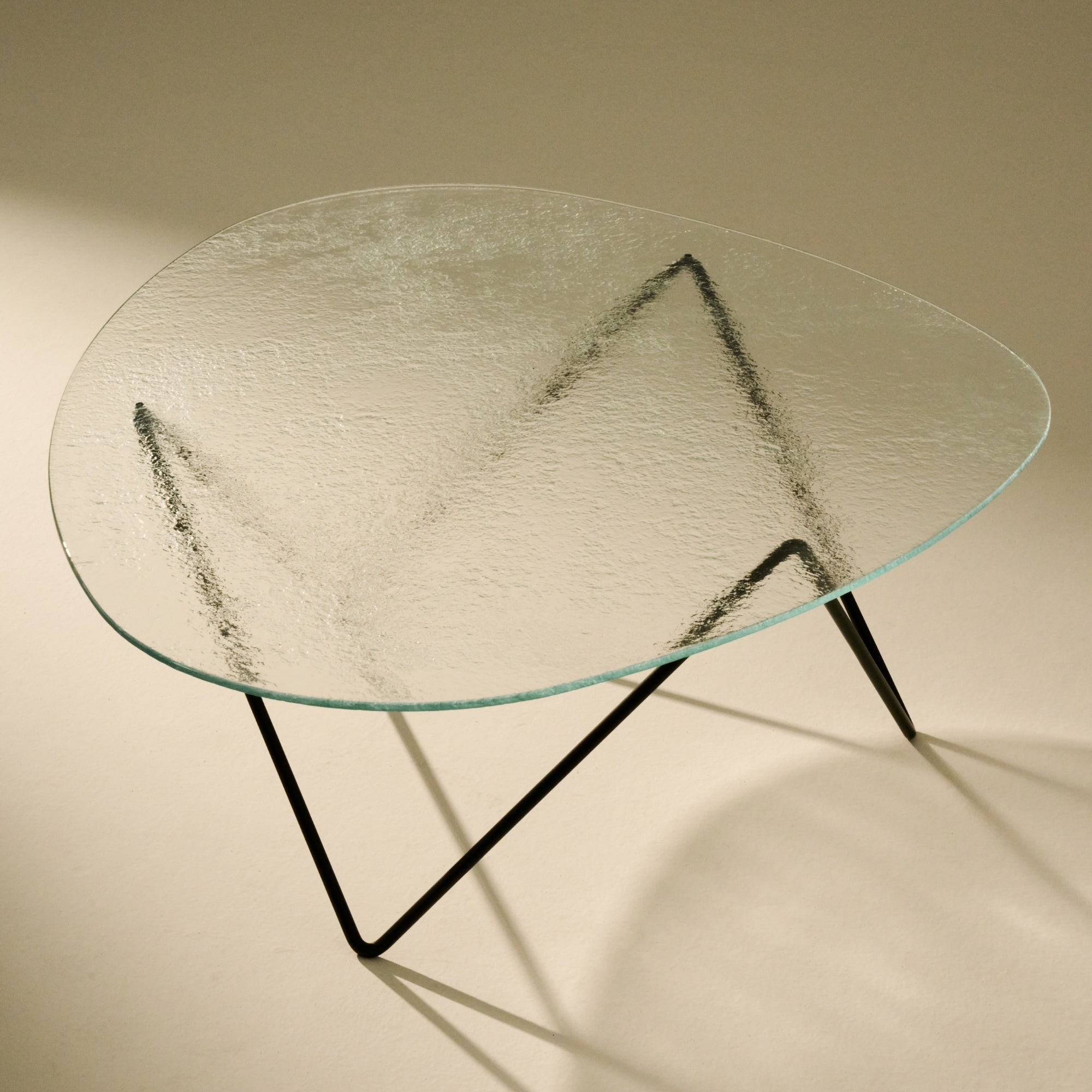 Textured Glass Coffee Table - GUBI