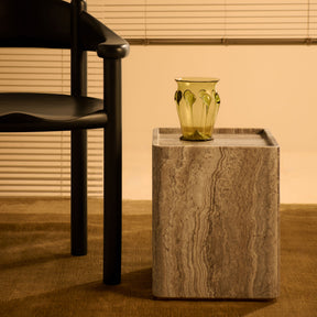 Travertine Accent Table | DSHOP