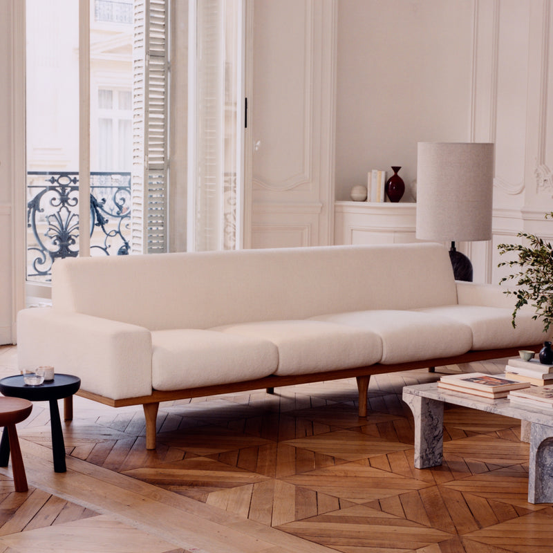 Gubi SW50 Fully Upholstered 4-Seater Sofa – 1950s Sofa