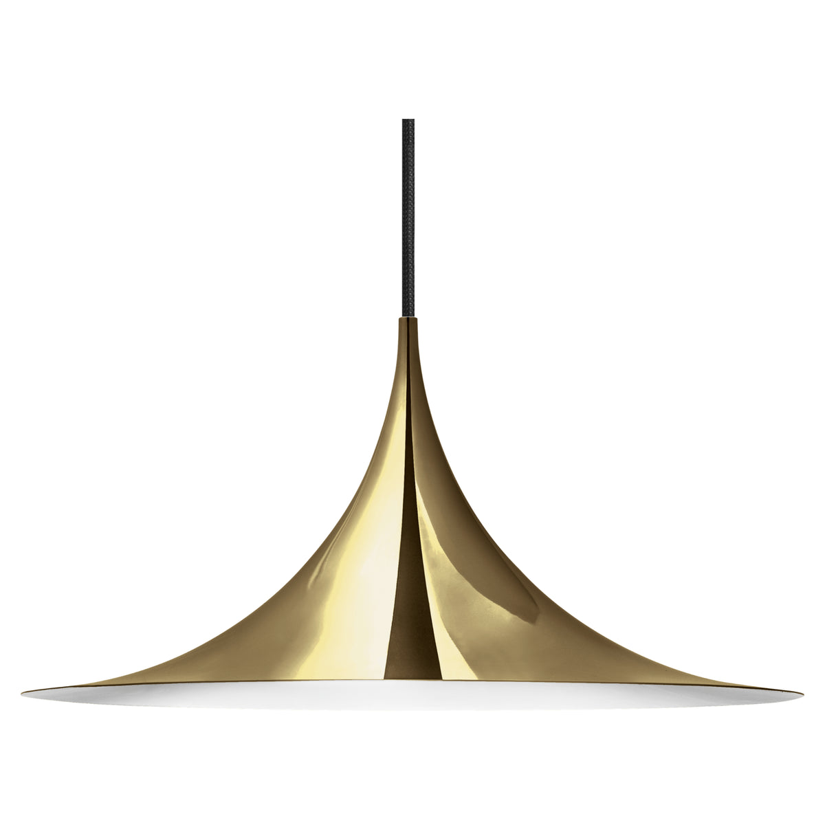 Gubi Semi Pendant Light - All Brass