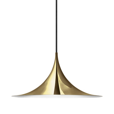 Semi Pendant Light - All Brass