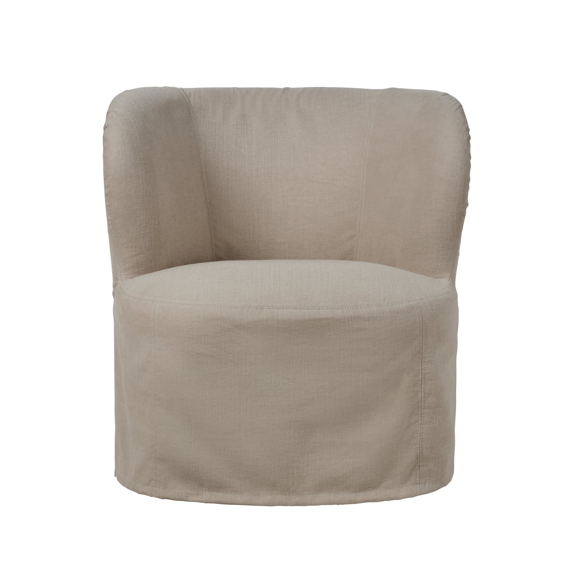 Gubi Stay Small Lounge Chair Slipcover – Luxury Slipcover in Clay