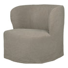 Gubi Stay Large Lounge Chair Slipcover – Linen Slipcover in Flax