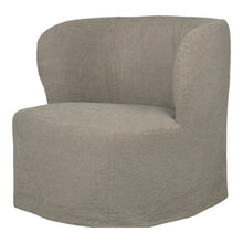 Gubi Stay Large Lounge Chair Slipcover – Linen Slipcover in Flax