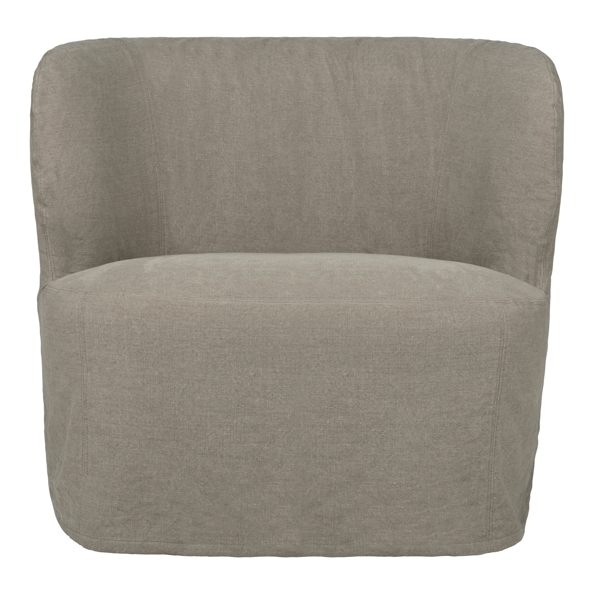 Gubi Stay Large Lounge Chair Slipcover – Luxury Slipcover in Flax