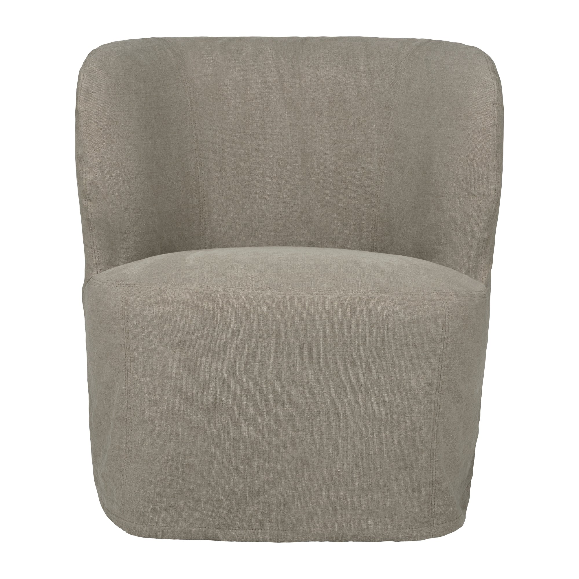 Gubi Stay Small Lounge Chair Slipcover – Luxury Slipcover in Flax
