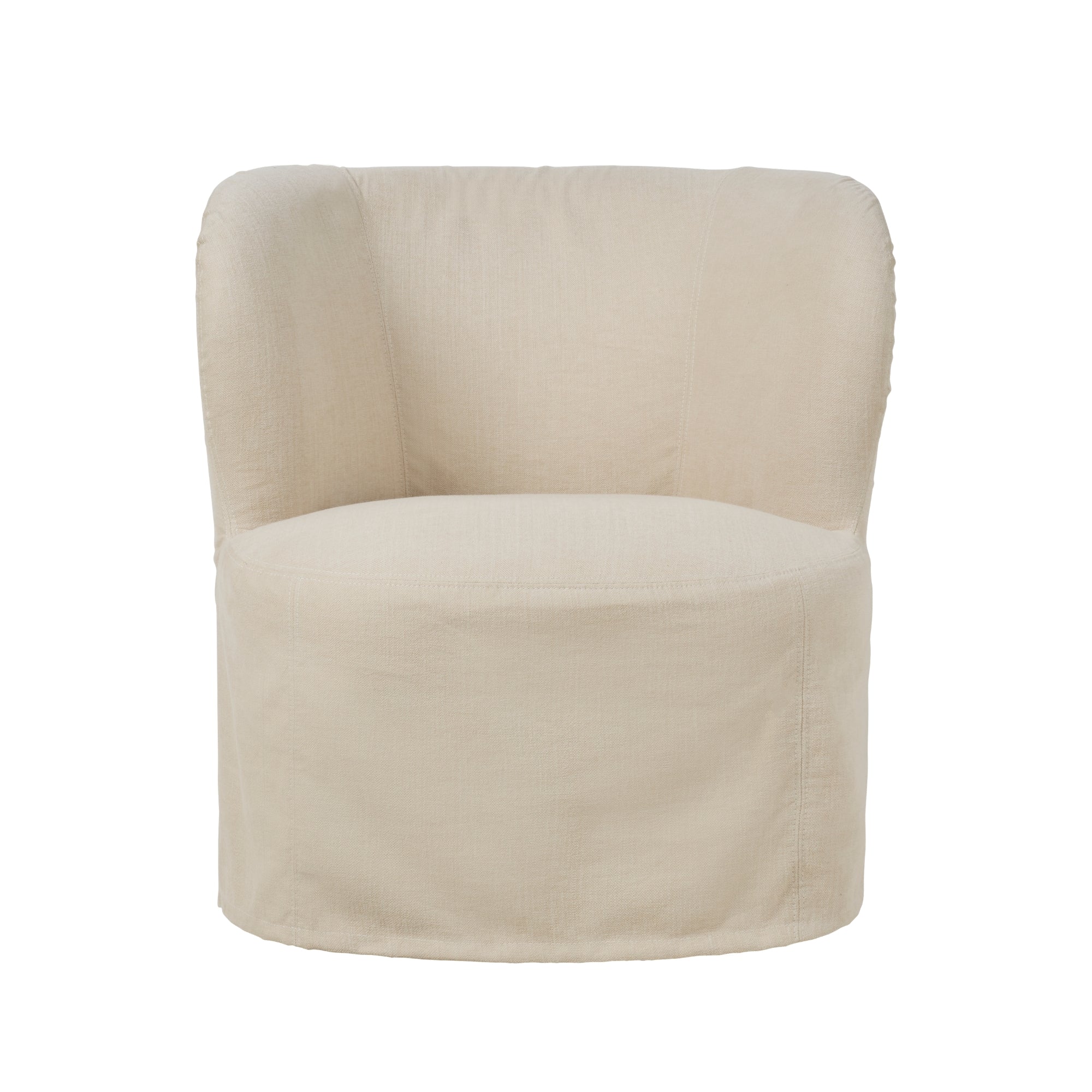 Gubi Stay Small Lounge Chair Slipcover – Luxury Slipcover in Linen