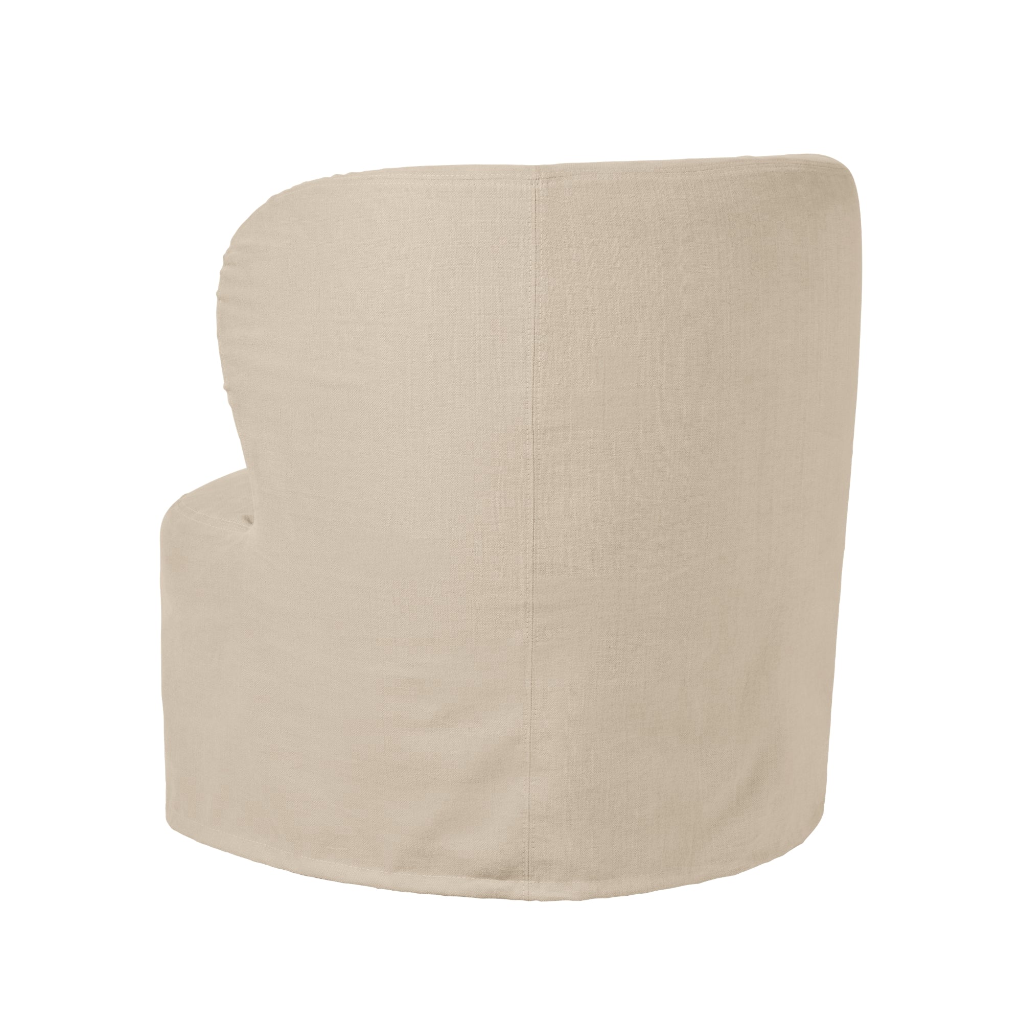 Gubi Stay Small Lounge Chair Slipcover – Modern Slipcover in Linen