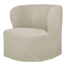 Gubi Stay Large Lounge Chair Slipcover – Linen Slipcover in Natural