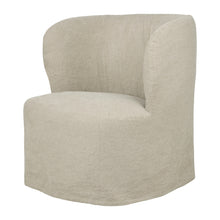Gubi Stay Small Lounge Chair Slipcover – Linen Slipcover in Natural