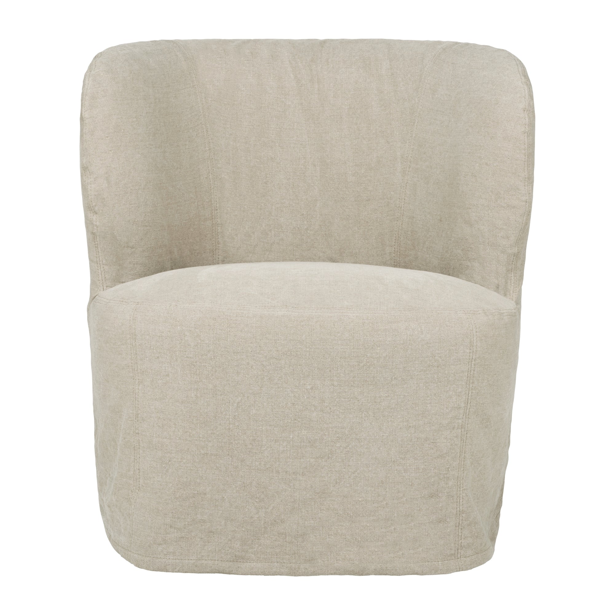 Gubi Stay Small Lounge Chair Slipcover – Luxury Slipcover in Natural