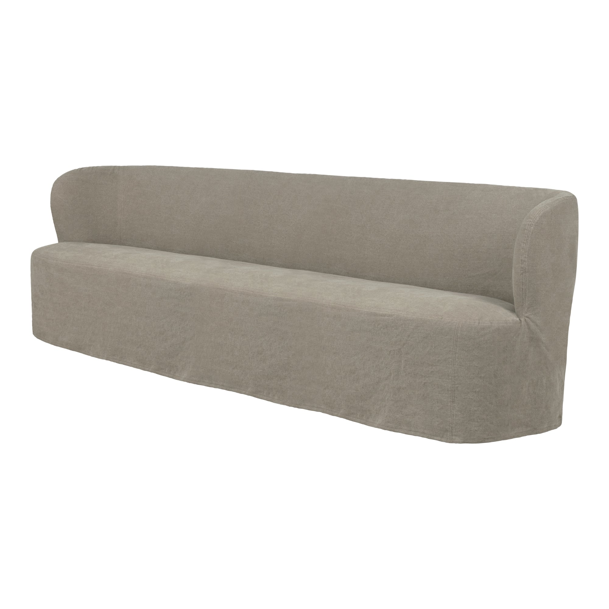 Gubi Stay Sofa Large Slipcover – Luxury Slipcover in Flax