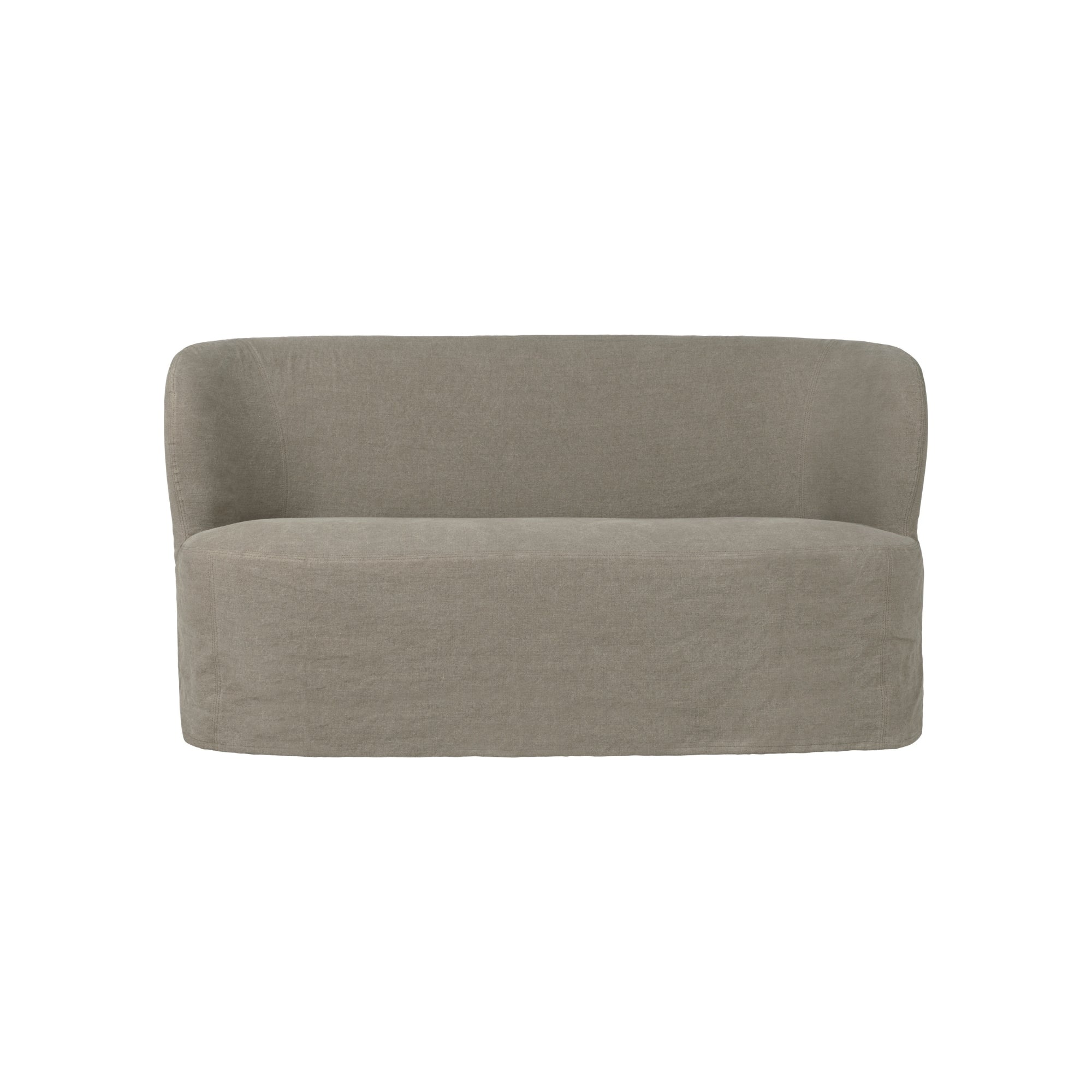 Gubi Stay Sofa Small Slipcover – Linen Slipcover in Flax