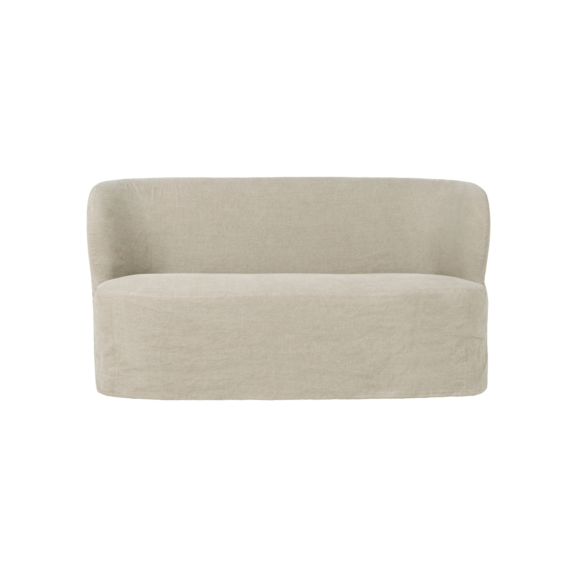 Gubi Stay Sofa Small Slipcover – Linen Slipcover in Natural