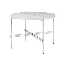 Gubi TS Coffee Table Round Ø55 – Marble Table in Carrara White