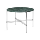 Gubi TS Coffee Table Round Ø55 – Marble Table in Green Guatemala