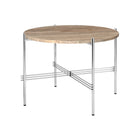 Gubi TS Coffee Table Round Ø55 – Marble Table in Warm Taupe