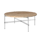 TS Lounge Table Large - Warm Taupe Marble & Steel | DSHOP