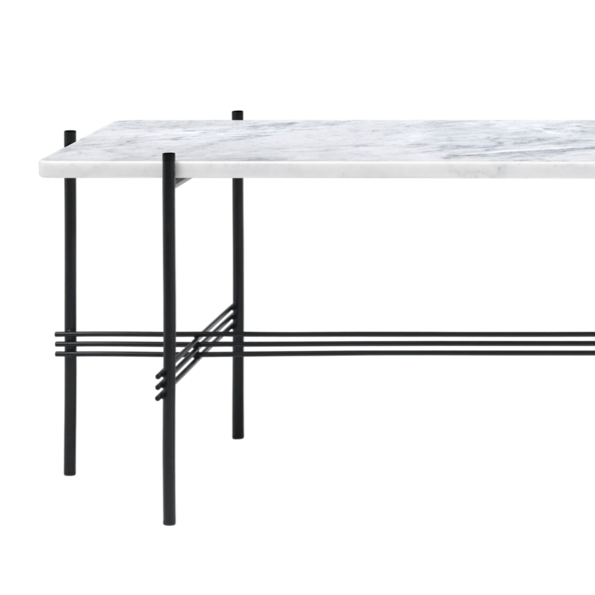 TS Console Long - 1 Rack - Carrara Marble | DSHOP 