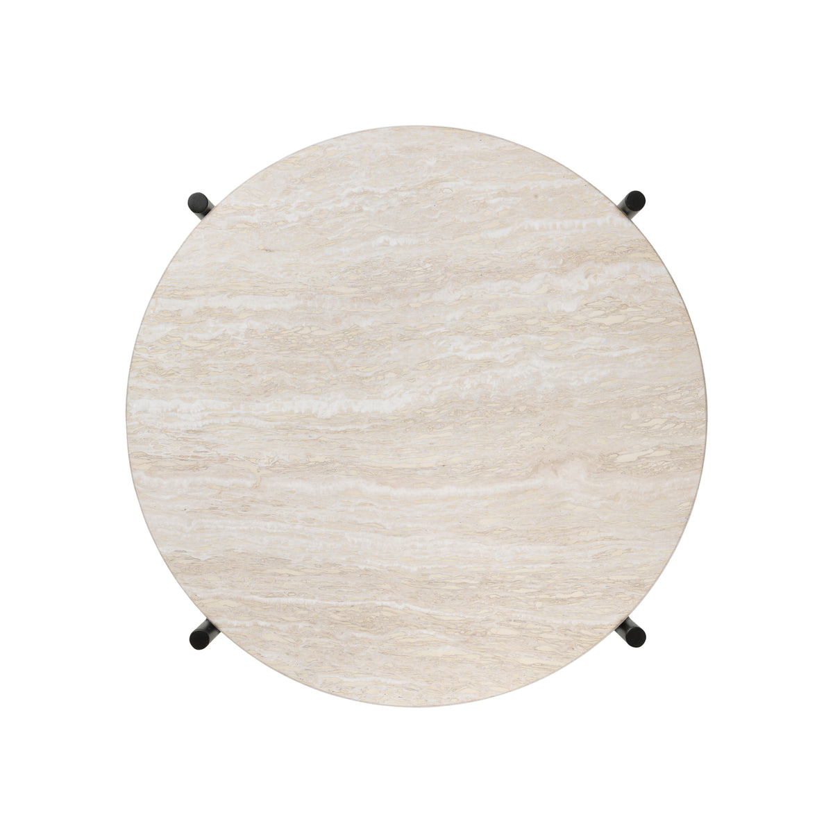 TS Outdoor Side Table in White Travertine | DSHOP