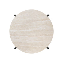 TS Outdoor Side Table in White Travertine | DSHOP