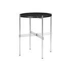 TS Side Table Round Ø40 – Marble Table in Black Marquina