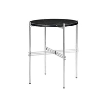 TS Side Table Round Ø40 – Marble Table in Black Marquina