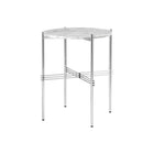 TS Side Table Round Ø40 – Marble Table in Carrara White