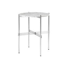 TS Side Table Round Ø40 – Marble Table in Carrara White