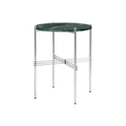 TS Side Table Round Ø40 – Marble Table in Green Guatemala