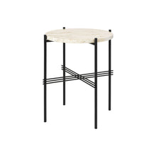TS Side Table Round Ø40 – Marble Table in Neutral White