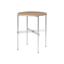 TS Side Table Round Ø40 – Marble Table in Warm Taupe