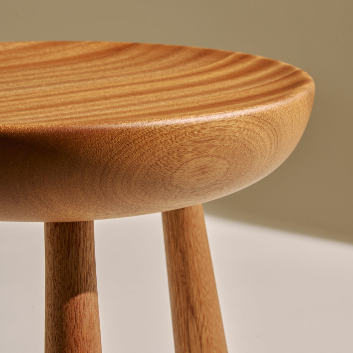 Gubi Totto Stool – Sapelli Wood Stool