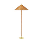 Wicker & Brass Floor Lamp | DSHOP