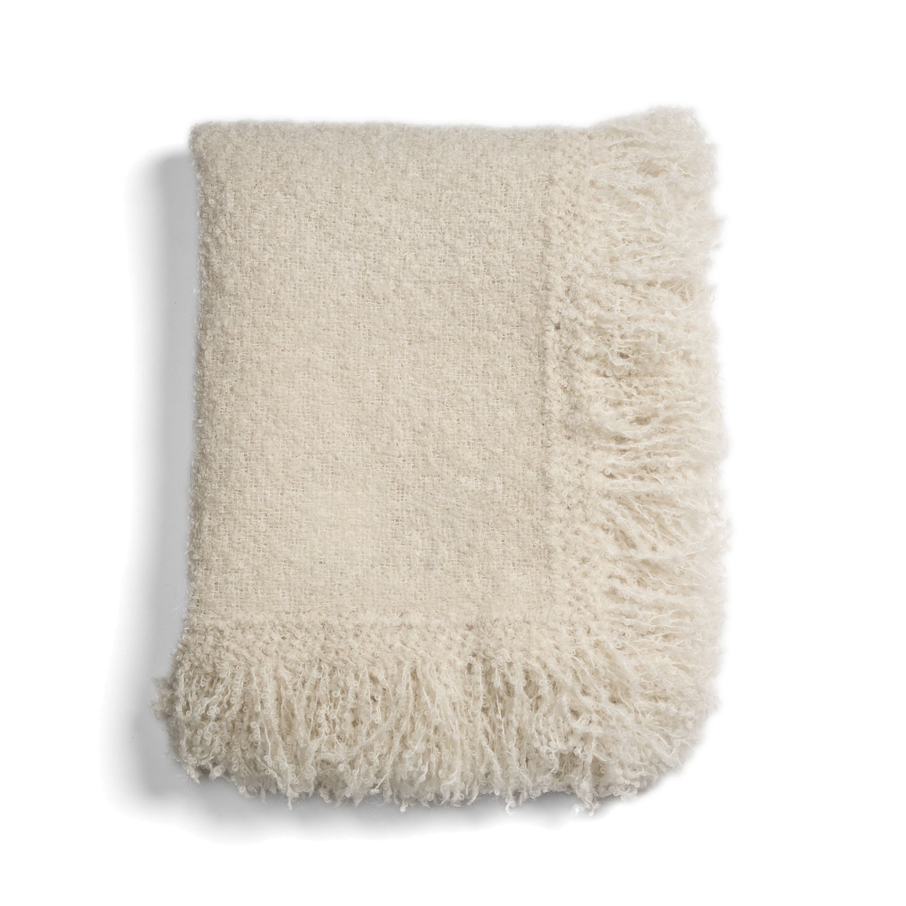 Luxe Ivory Throw | DSHOP