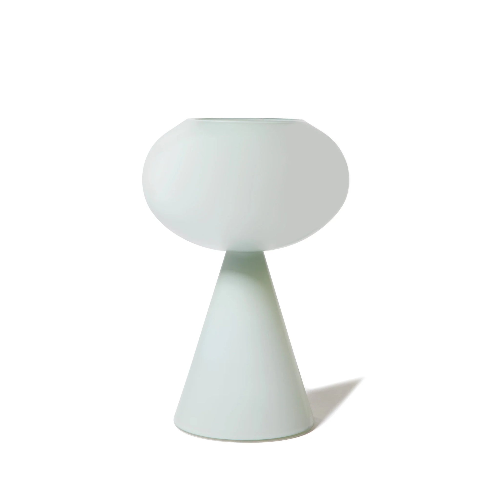 Joe Cariati Fiorelli Concave Pedestal – Glass Vessel in Ash