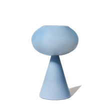 Joe Cariati Fiorelli Concave Pedestal – Glass Vessel in Dove