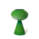 Joe Cariati Fiorelli Concave Pedestal – Glass Vessel in Moss