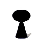 Joe Cariati Fiorelli Concave Pedestal – Glass Vessel in Obsidian