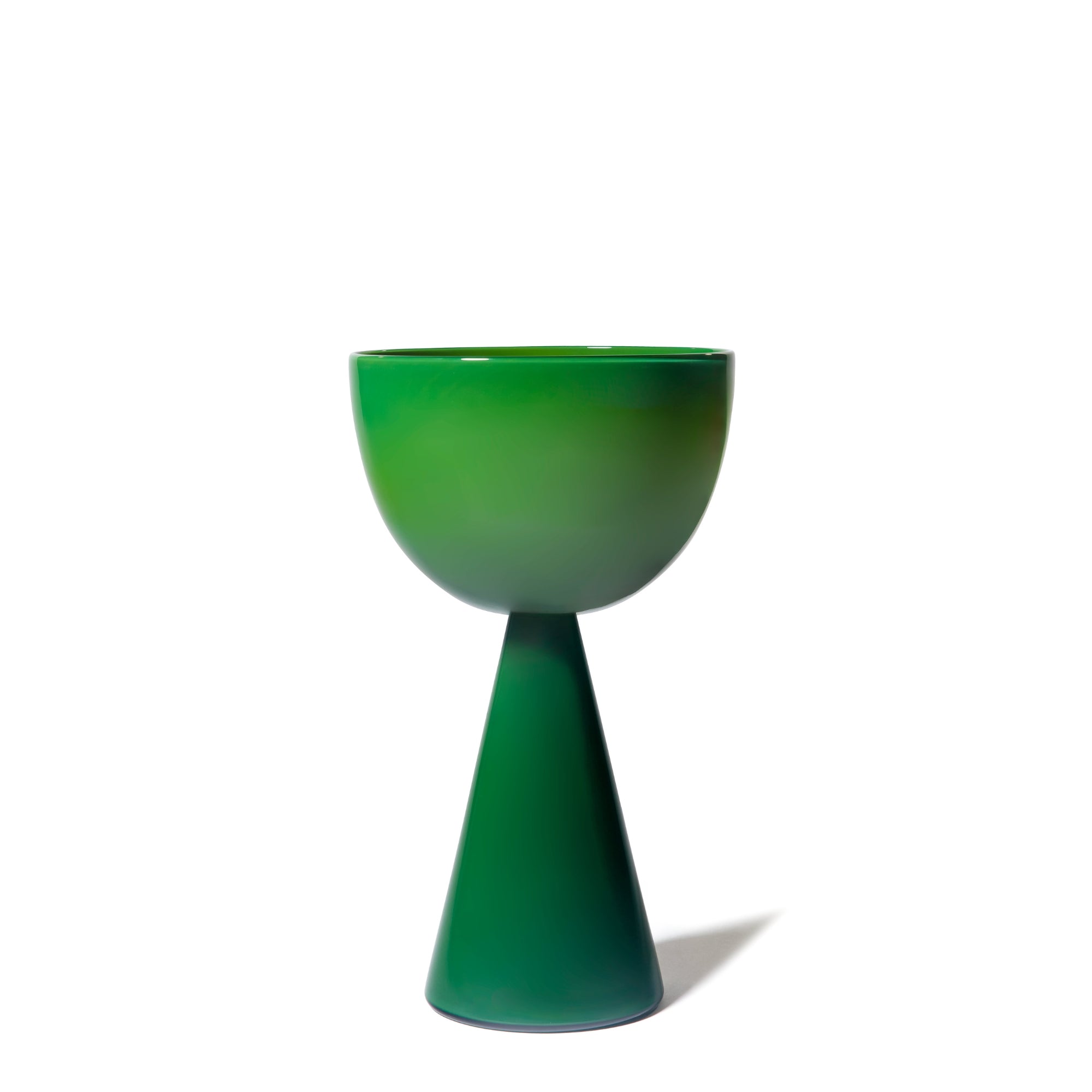 Joe Cariati Fiorelli Low Bowl – Glass Vessel in Green