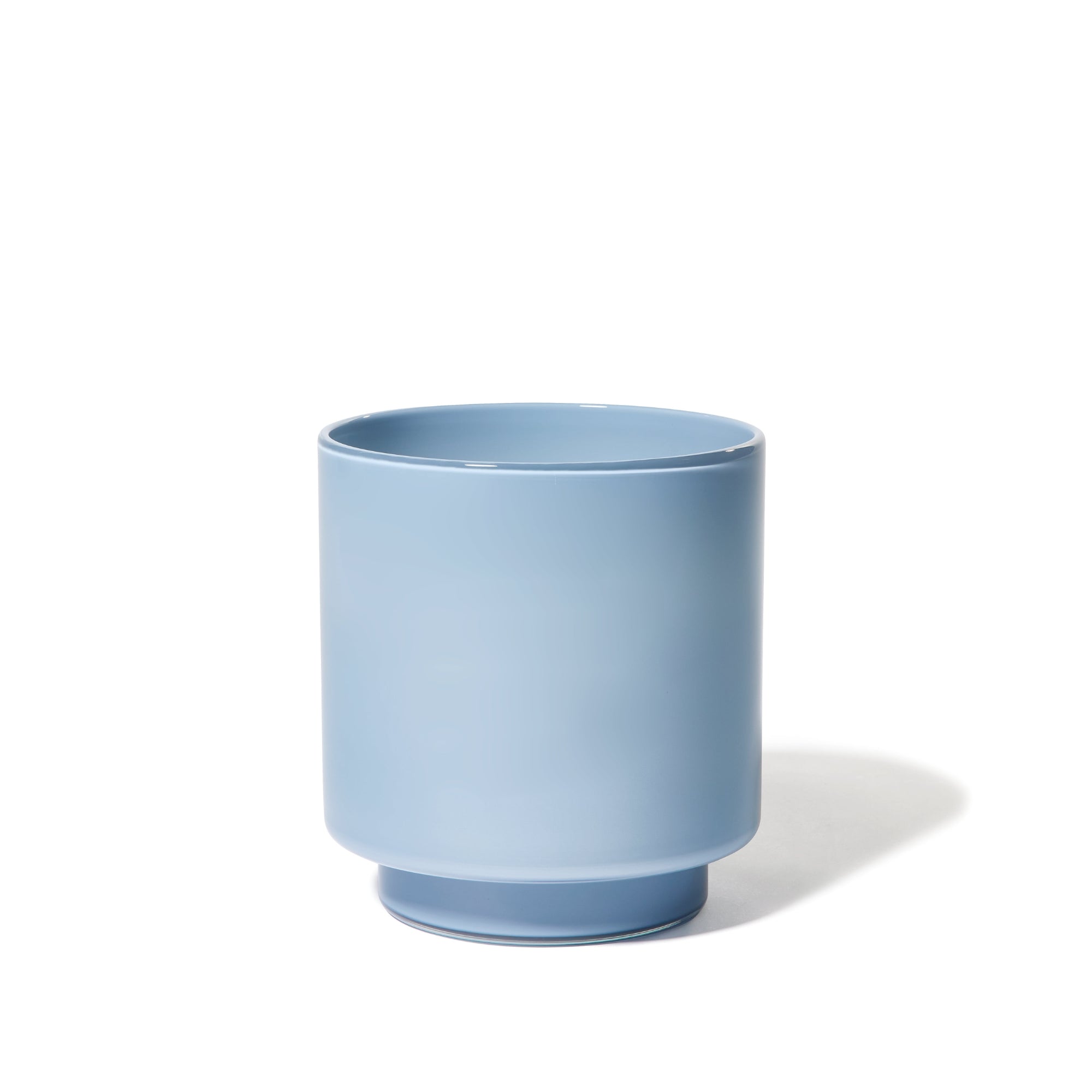 Joe Cariati Fiorelli Low Container – Glass Art in Dove